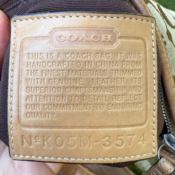 A great Trio!  Three Vintage Coach Signature C items!  Hello, early 2000's! - Picture 16 of 16